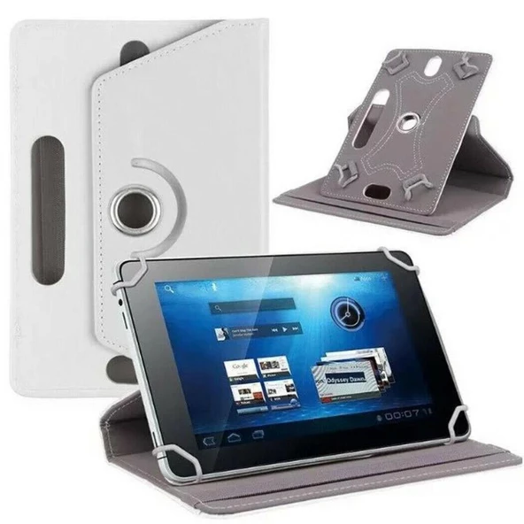 Nextbook 8" 360° Dönerli Standlı Deri Tablet Kılıfı - 2
