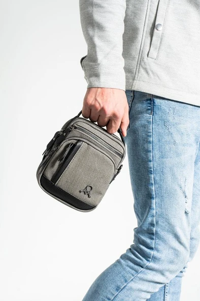 Erkek Postacı Çanta Omuz Çantası 18*12 Cm Çapraz Askılı Omuz Çantası Mega Çanta Kanvas Kumaş - 9