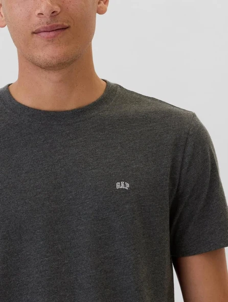 Gap V-Frch Everyday Soft Micro Logo Crew 502022000 Kısa Kol Tişört Erkek T-Shirt - 3