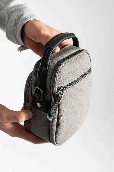 Erkek Postacı Çanta Omuz Çantası 18*12 Cm Çapraz Askılı Omuz Çantası Mega Çanta Kanvas Kumaş - 10