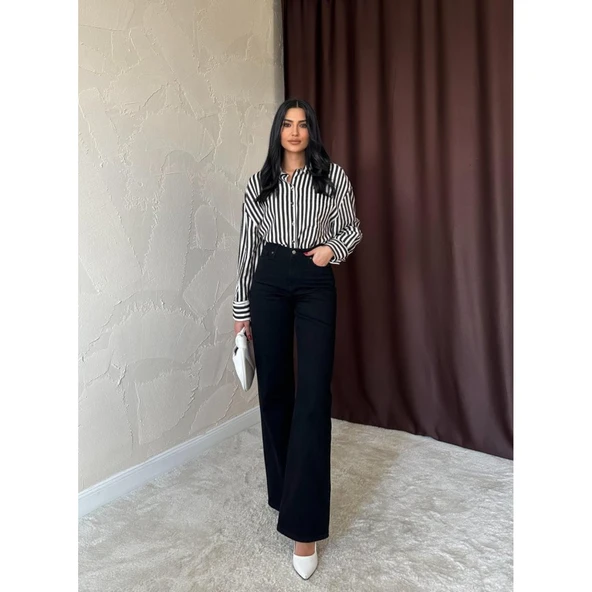 Siyah Comfy Jeans Pantolon - 2