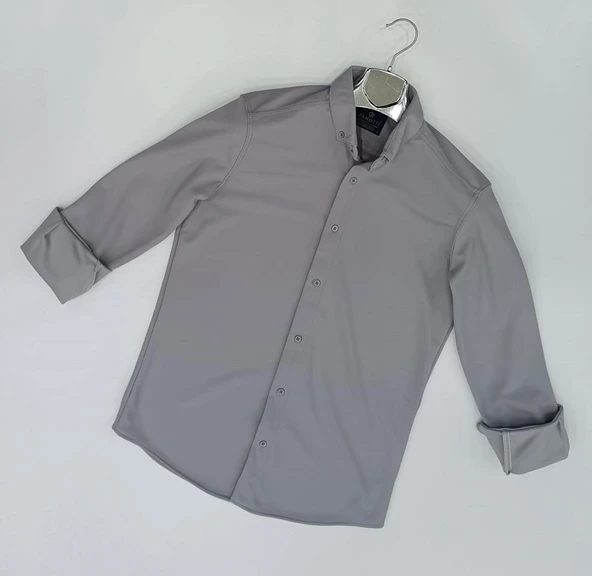 Panotti Slim Fit Uzun Kol Örme Erkek Gömlek - 4