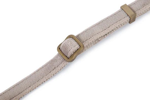 Beeztees DBL Kedi Boyun Tasması, Velur, Gri, 20-30cm - Resim 3