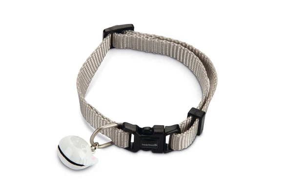 Beeztees Kedi Boyun Tasması, Zilli, Açık Gri, 20-30cm ürün görseli