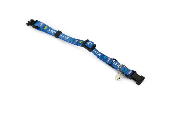 Beeztees Yavru Kedi Boyun Tasması, Zilli, Mavi, 17,5-23cm - Resim 3