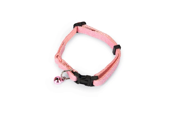 Beeztees Kedi Boyun Tasması, Zilli, Pembe, 23-32cm ürün görseli