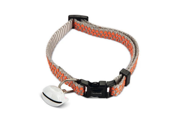 Beeztees Kedi Boyun Tasması, Zilli, Açık Gri, 20-30cm ürün görseli