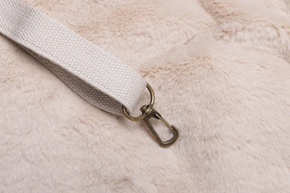 Beeztees DBL Köpek Taşıma Çantası, 6,5Kg'ye kadar, Bej, 48x23x33cm - Resim 8