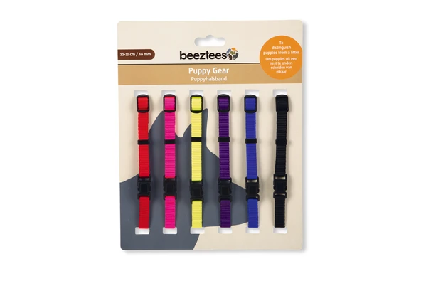 Beeztees Yavru Köpek Boyun Tasması, Çeşitli Renklerde, 22-35cm, 10mm - Resim 10