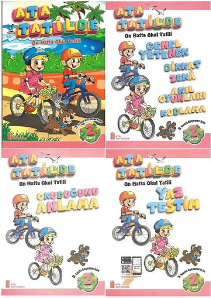 2.Sınıftan 3.Sınıfa Geçenler İçin Ata Tatilde Seti (4 Kitap) - Resim 2