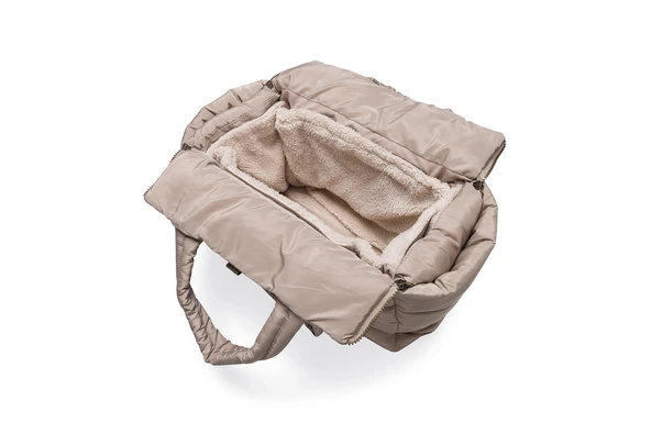 Beeztees DBL Köpek Taşıma Çantası, Yıkanabilir, 6,5Kg'ye kadar, Bej, 42x20x35cm - Resim 10