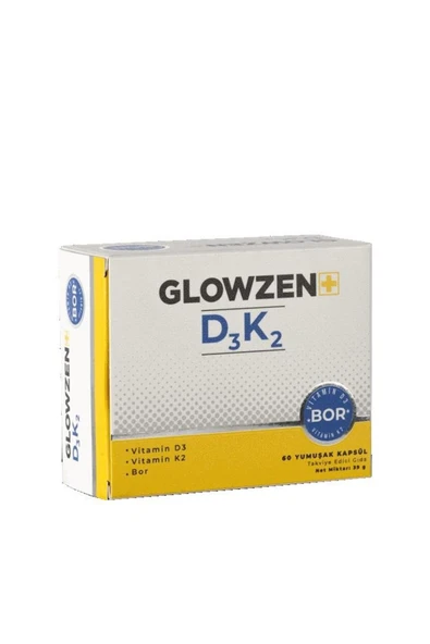 Glowzen+ D3 K2 Bor 60 Kapsül