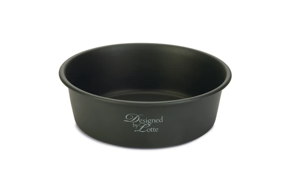 Beeztees DBL Köpek Mama Su Kabı, Mat Siyah Paslanmaz Çelik, 20cm, 1,9L ürün görseli