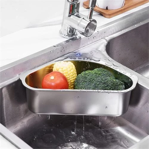 ModaCar Inox Lavabo Köşe Süzgeci Organizer 304 Paslanmaz Çelik - 3