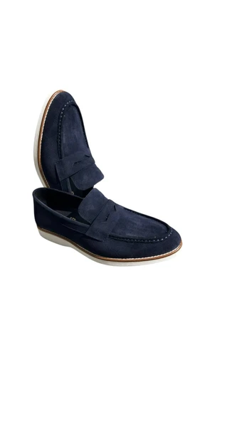 Yazlık Lacivert Hakiki Süet Ayakkabı - 4