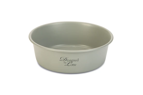 Beeztees DBL Köpek Mama Su Kabı, Mat Gri Paslanmaz Çelik, 20cm, 1,9L ürün görseli