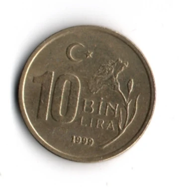 T.C. 10 000 Lira 1999 (mp1967) - Resim 2
