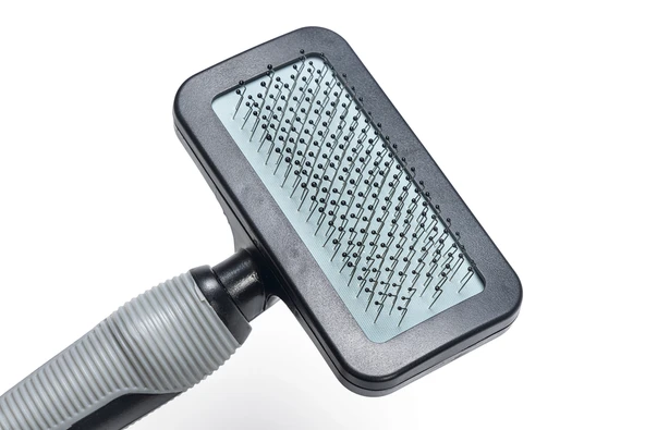 Beeztees Köpek Tarağı, Kolay Tarama, SM, Siyah Gri, 18cm, 18x10x2cm - Resim 6