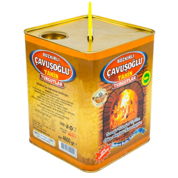 Bozkırlı Çavuşoğlu Odun Ateşinde Kepekli Bozkır Tahini Teneke 4600g - 2