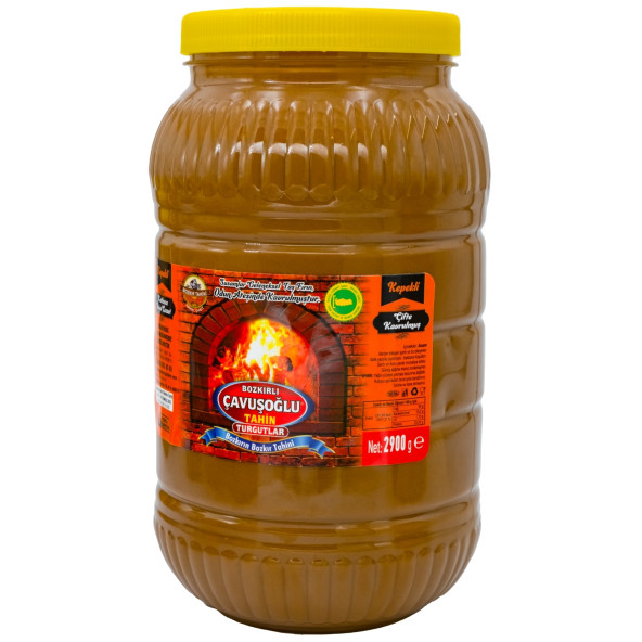 Bozkırlı Çavuşoğlu Odun Ateşinde Kepekli Bozkır Tahini 2900g - 2