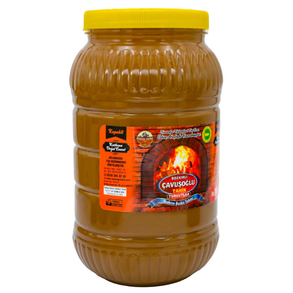 Bozkırlı Çavuşoğlu Odun Ateşinde Kepekli Bozkır Tahini 2900g - 3