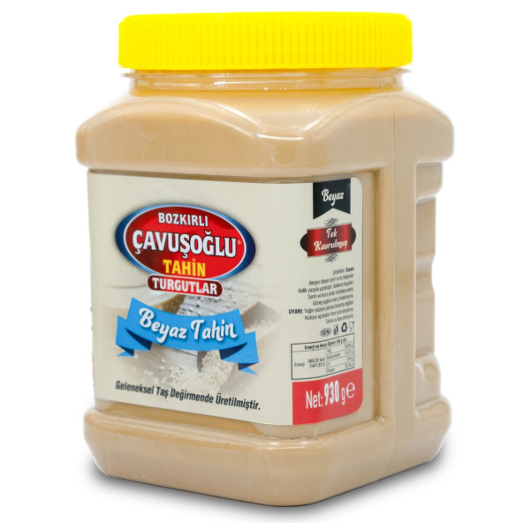 Bozkırlı Çavuşoğlu Az (Tek) Kavrulmuş Beyaz Tahin 930g - 3