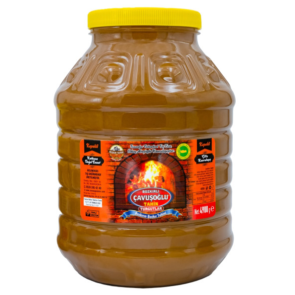 Bozkırlı Çavuşoğlu Odun Ateşinde Kepekli Bozkır Tahini 4900g