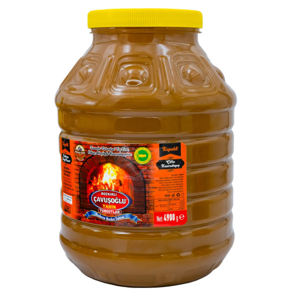 Bozkırlı Çavuşoğlu Odun Ateşinde Kepekli Bozkır Tahini 4900g - 2