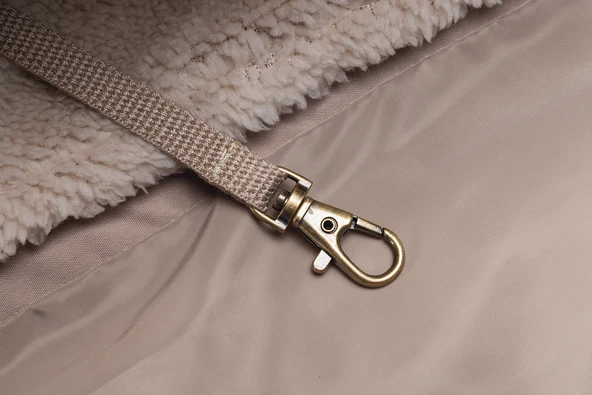 Beeztees DBL Köpek Taşıma Çantası, Yıkanabilir, 6,5Kg'ye kadar, Bej, 42x20x35cm - Resim 11