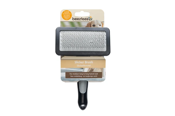 Beeztees Köpek Tarağı, Kolay Tarama, SM, Siyah Gri, 19cm, 19x12x4cm - Resim 8