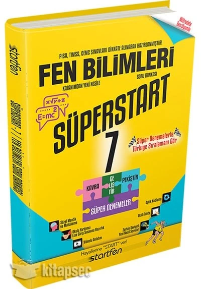 7. Sınıf Fen Bilimleri Süperstart Soru Bankası Startfen Yayınları