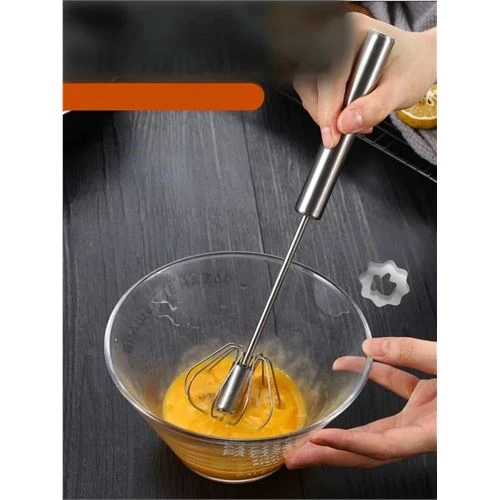 TransForMacion Dönerli Çırpıcı 304 Paslanmaz Çelik Yumurta Çırpıcı - 3