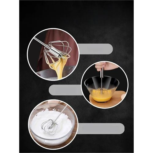 TransForMacion Dönerli Çırpıcı 304 Paslanmaz Çelik Yumurta Çırpıcı - 6