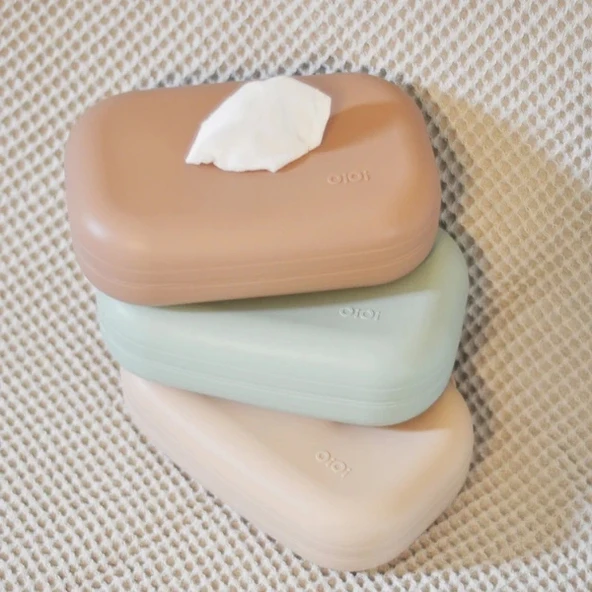 Oioi Mendil Kılıfı Bubble Beige - 4