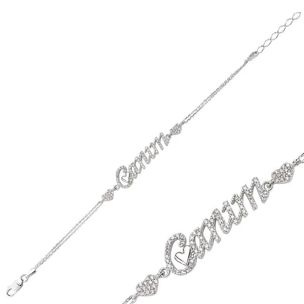 925 Ayar Gümüş Canım Yazılı Bileklik ürün görseli