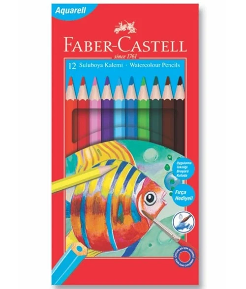 Faber Castell Suluboya Kalemi 12Li