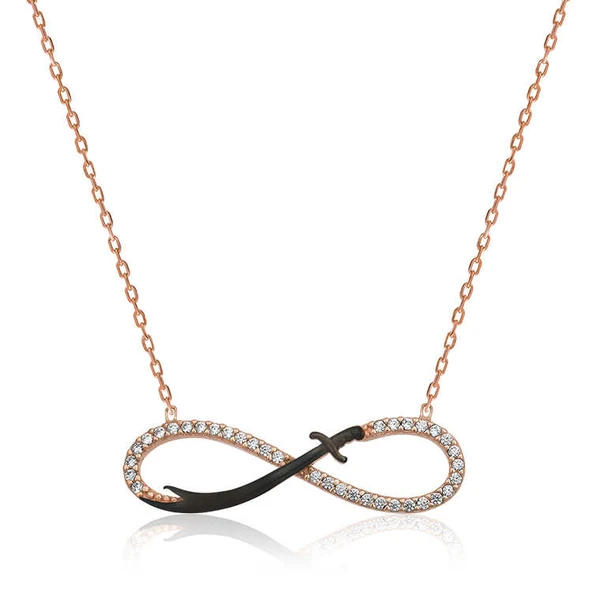 925 Ayar Gümüş Sonsuzluk Zülfikar Kılıcı  Gümüş Kolye ürün görseli