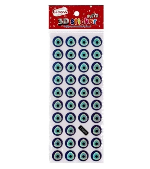 Ticon Sticker Nazar Boncuğu - 6 adet