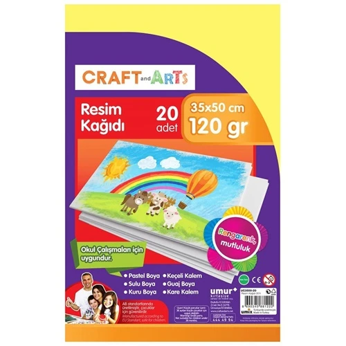 Umur Craft Arts Resim Kağıdı 35X50 120Gr 20Li