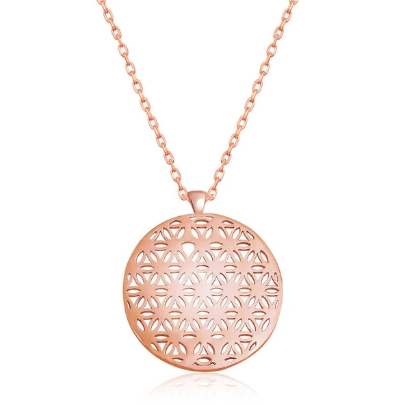 ​​925 Ayar Gümüş Yaşam Çiçeği Gümüş Kolye ürün görseli