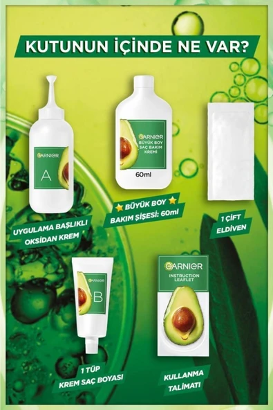 Garnier Nutrisse 8N Bal Köpüğü Yoğun Besleyici Kalıcı Krem Saç Boyası - 6