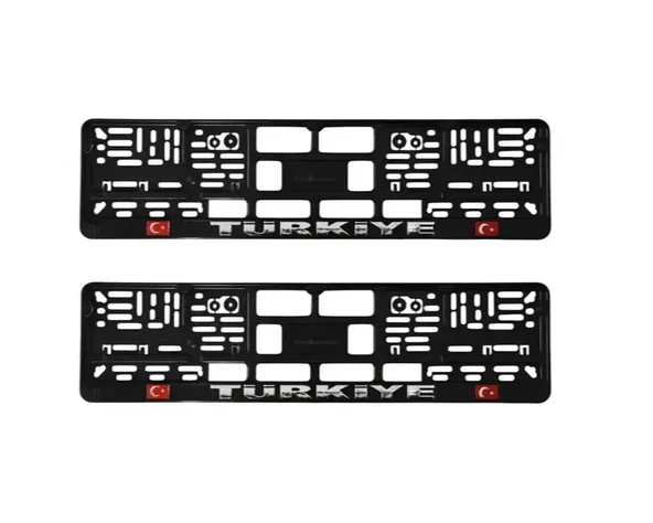PLAKA ALTLIĞI (PLAKALIK) PLASTİK TÜRKİYE YAZILI KABARTMA BAYRAK LOGOLU