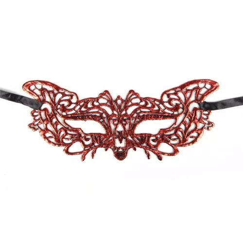 Kırmızı Dantel Masquerade Maskesi 9 No - 2