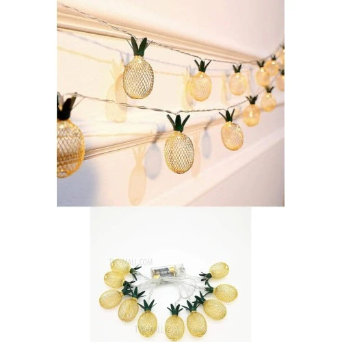 2m 10 Led Pilli 2 Kademeli Ananas Led Işık - 2