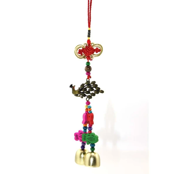 Tavuskuşu Renkli Rüzgar Çanı ürün görseli