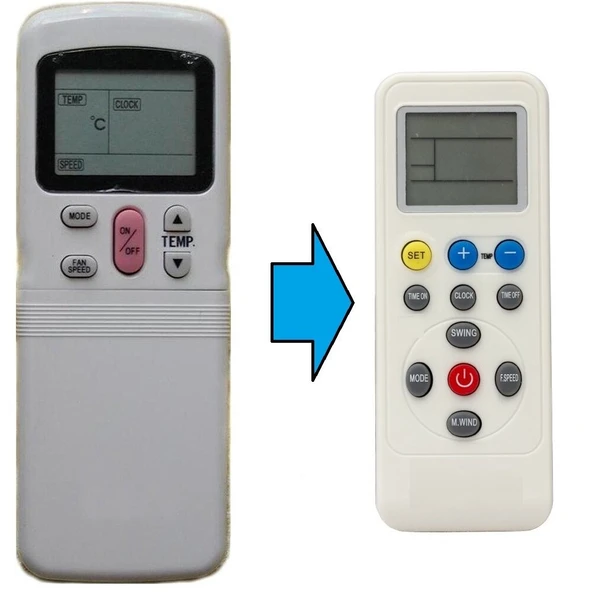 MİDEA MSF-24 HR Klima Kumandası - Eşdeğer ürün görseli