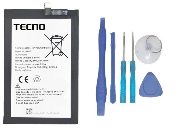 Tecno Camon 18 Batarya Pil Sıfır Orijinal + TAMİR SETİ