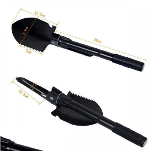 Taşıma Çantalı Pusulalı Katlanır Portatif Kazma Kürek Seti ürün görseli