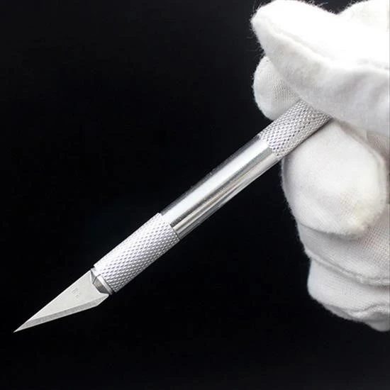 By Nevser® Zanaat 16 Parça Hobi Gravür Ahşap Heykel Çömlek Oyma Şekil Verme 13 Maket Bıçak Neşter Seti - 5