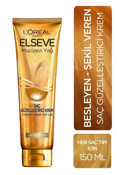 Elseve Mucizevi Yağ Saç Güzelleştirici Krem 150 ml